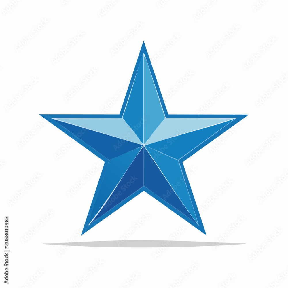 Obraz premium Blue Star Icon