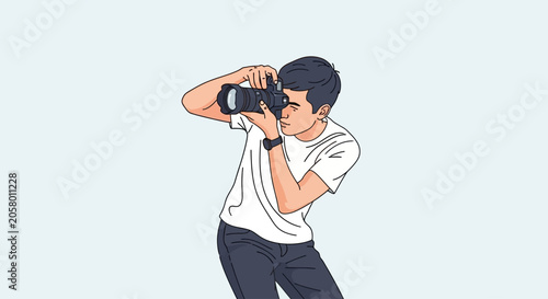 Photographer captures World moments on Photography Day with camera in hand