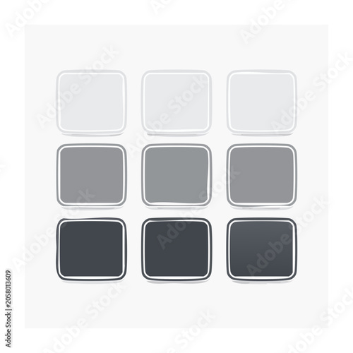 Minimalist rounded square grid pattern