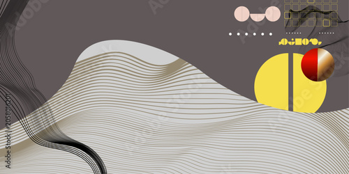 Background Poster Yang design Japanese style templates invitations Digital Existentialism to lines abstract Poetry in Vicinity Lab