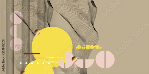 Background Poster Yang design Japanese style templates invitations Digital Existentialism to lines abstract Poetry in Vicinity Lab