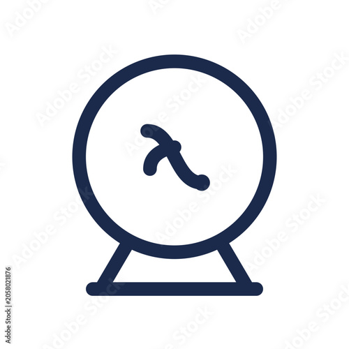 Antivirus protection icon — malware defense outline vector