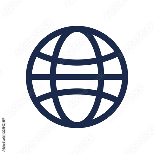 VPN private network icon — virtual tunnel encryption outline