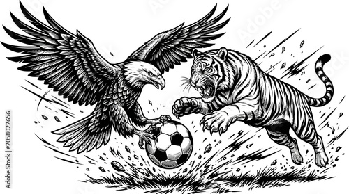 Photos Eagle and Tiger Soccer Battle.
