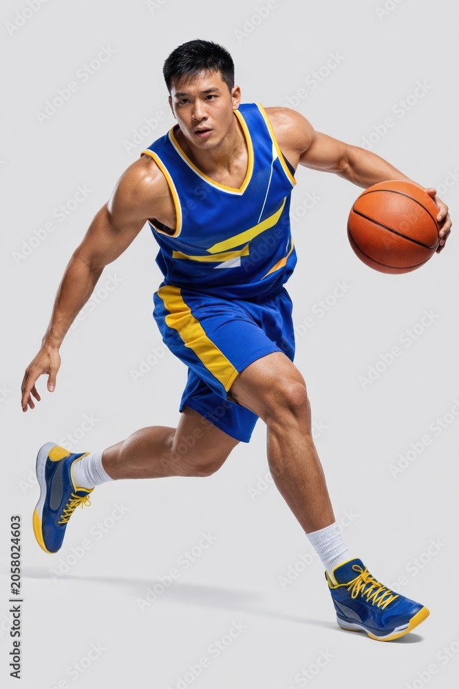 Fototapeta premium Dynamic basketball player in action.
