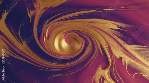 Abstract flowing purple and orange light motion background