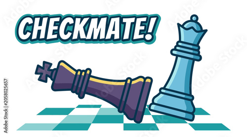 Φωτογραφία A fallen purple king chess piece defeated by a standing blue queen