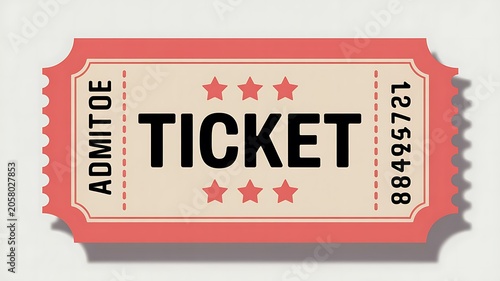 Admit one ticket, event pass, voucher, coupon, discount ticket