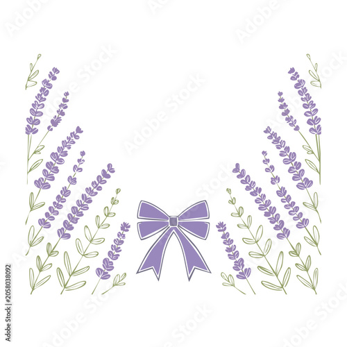 Purple butterfly with floral pattern vector