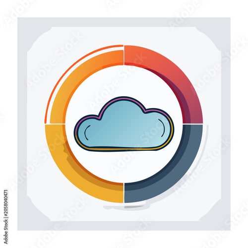 Recycling symbol flat design vector
