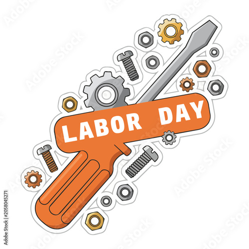 Wrench and screwdriver tools set vector illustration concept design icon for technology business and global management network system