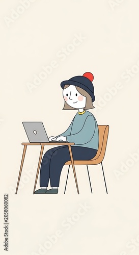 Young girl sitting at desk reading a book.