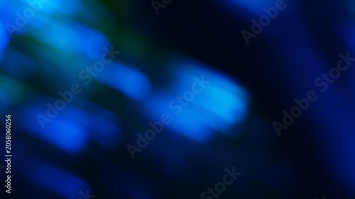 Obraz na plátně Abstract blue glowing light streaks in dark background for digital art and techn