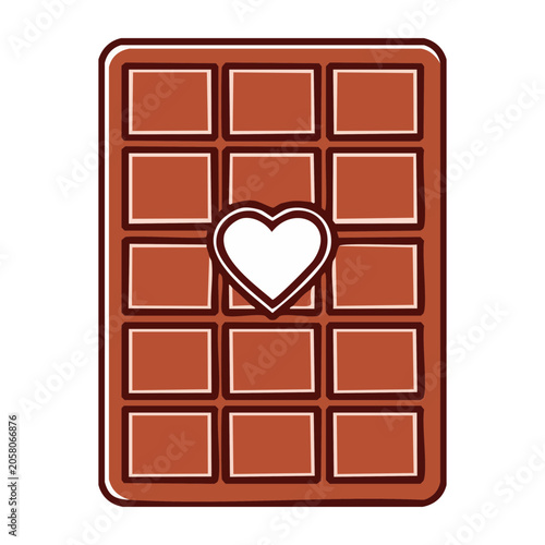 Red heart symbol in geometric pattern