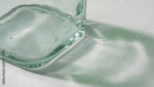 Reused Glass Edge Highlight for Circular Economy Brand Story