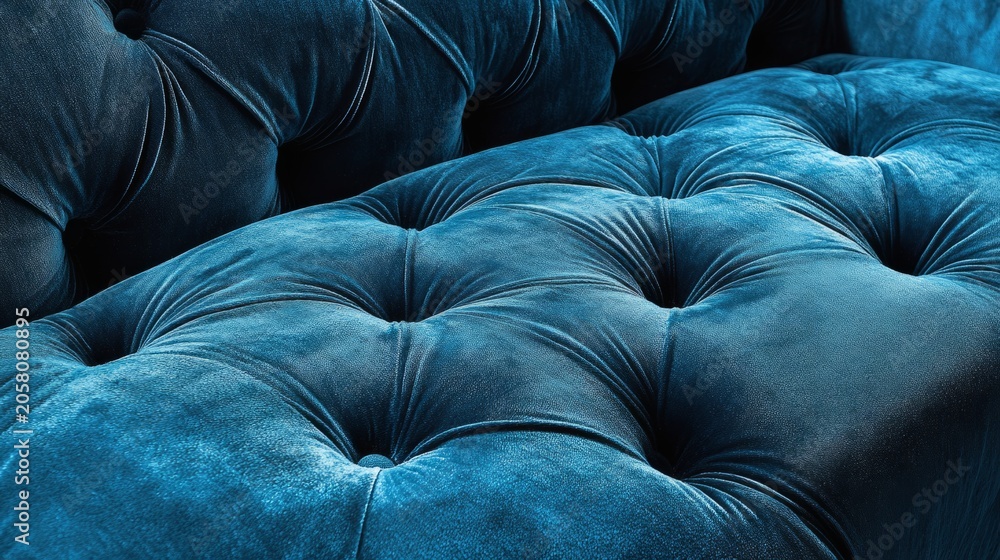 Obraz premium close up of velvet sofa texture with natural light and shadows generative ai