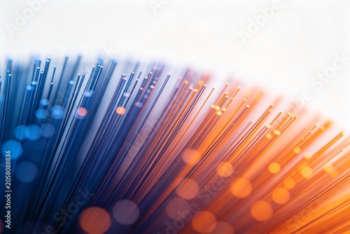 Colorful fiber optic cables