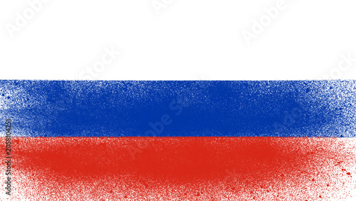 Bild auf Leinwand Russia Flag Spray Paint Background Texture Vector, isolated, transparent, png, s