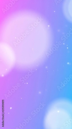 Serene abstract background video with a fluid pastel gradient of pink, purple, blue. Gentle diffused light, bokeh, and subtle zoom out. Dreamy, minimalist aesthetic