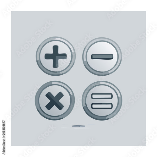 Mathematical Symbols Icon Set