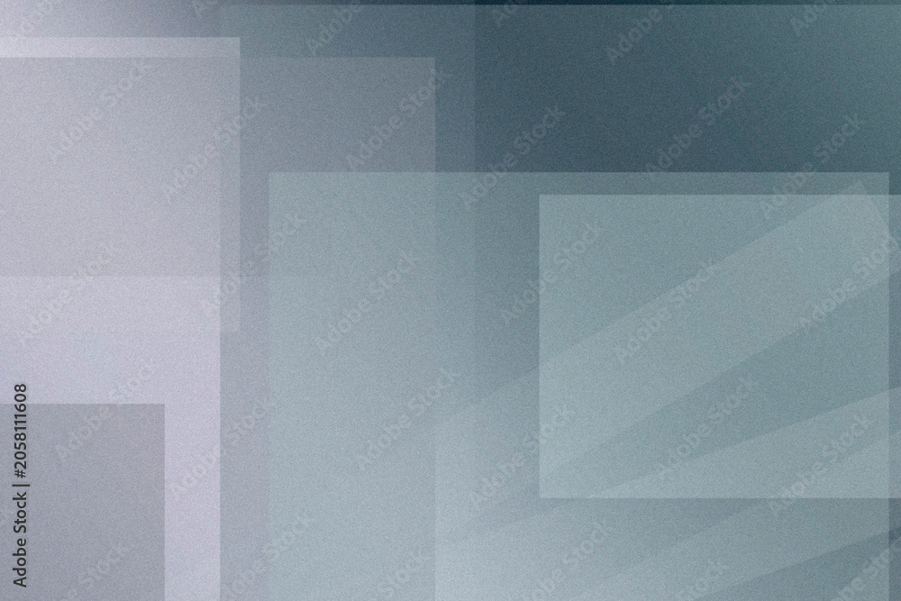 Obraz premium Layered translucent blocks in cool gray and muted blue create a crisp, contemporary mood, ideal for tech banners, UX backdrops, and corporate design.