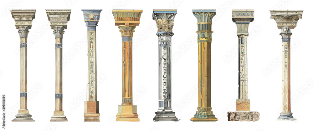 Naklejka premium PNG Elegant classical architectural columns on transparent background
