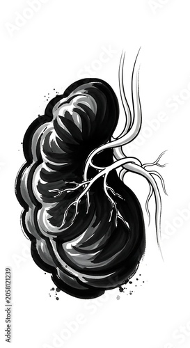 Close up black and white portrait of a horse head.