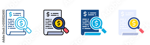 Foto Expense Tracker Icon Multiple Style Collection
