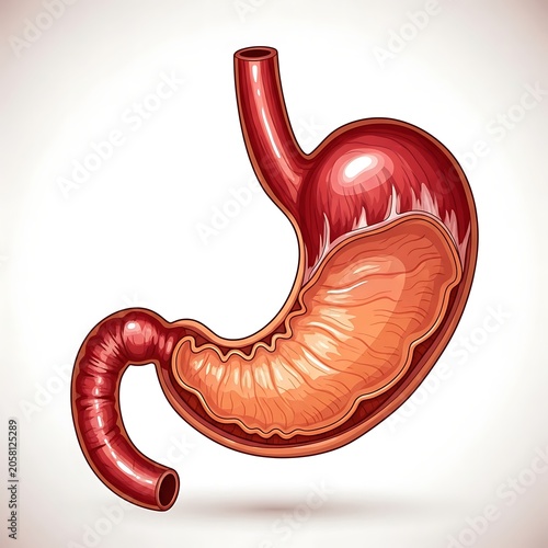 Close up of a single red rubber hook on white background.