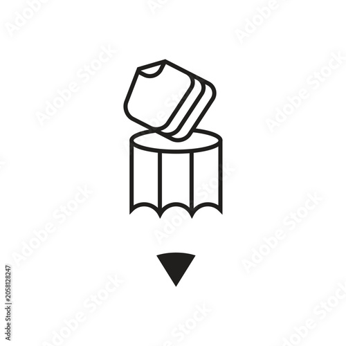 Illustration of Pencil and Stacked Books