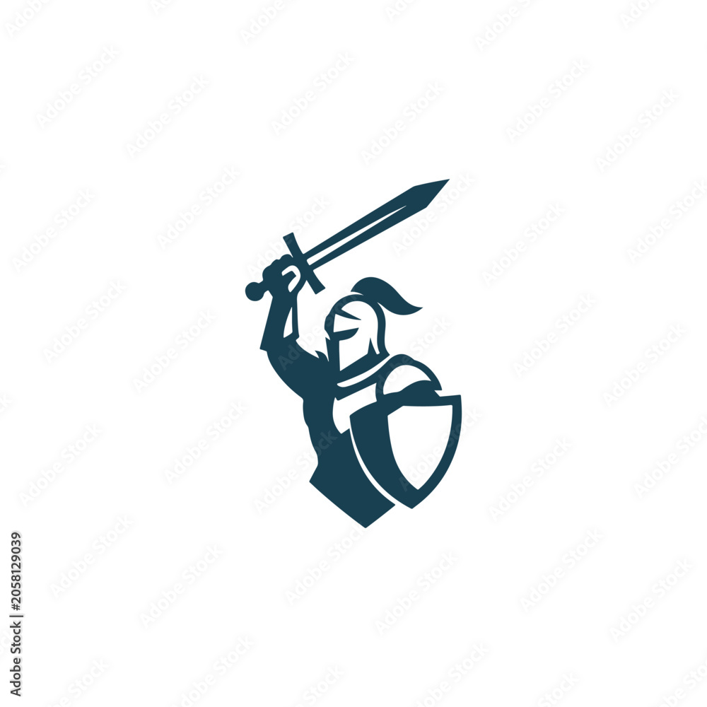 Fototapeta premium Victorious Knight Logo.