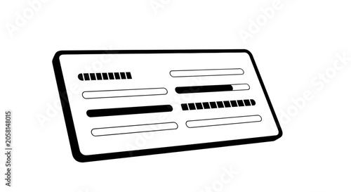 Credit card illustration.
