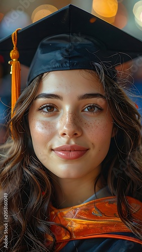 A young woman in graduation attire smiling (16)