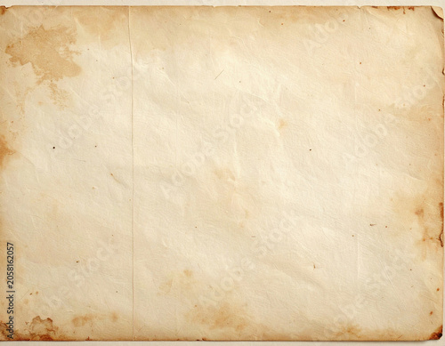 アンティークな風合いのヴィンテージペーパー背景テクスチャ/Antique parchment paper background texture with grunge borders
