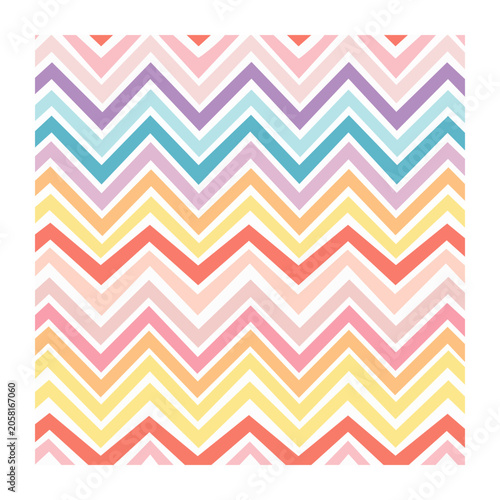Geometric zigzag stripes pattern vector