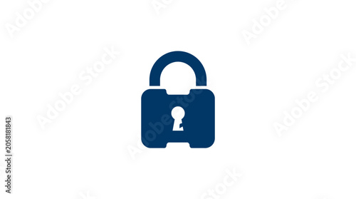 Fotografie Padlock with Keyhole Closeup.