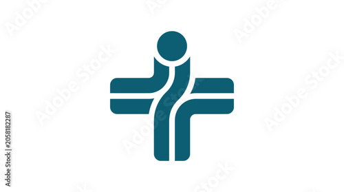 Medical Cross Healthcare Symbol Logo.