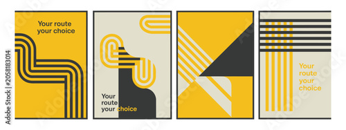 Running sport track background, stadium championship design with yellow line abstract track for poster, banner, flyer and brochure vector illustration.