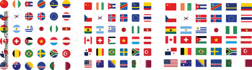 A comprehensive collection of national flags from around the world