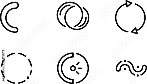 Foto Document Icon Flat Vector Mobile UI Symbol for App and Web Interface Design