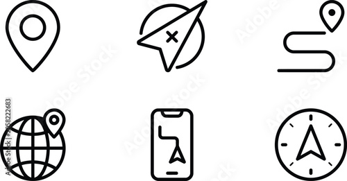 Foto Layout Icon Flat Vector Mobile UI Symbol for App and Web Interface Design