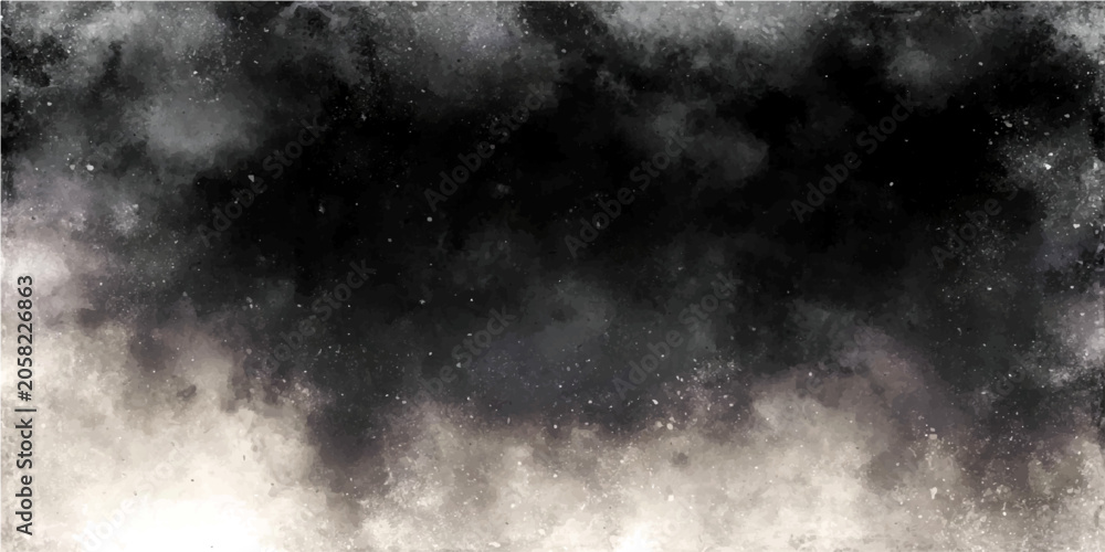 Fototapeta premium Abstract dark stormy cloud with white and grey texture background, atmospheric moody textured background for design, weather phenomenon with light effects.