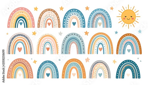 Bohemian rainbows and sun