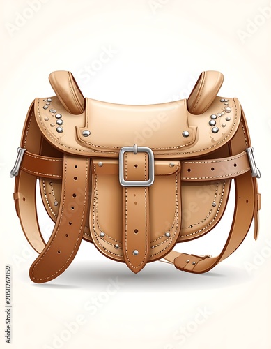 Leather saddlebag