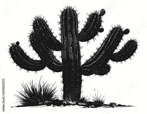 Dark desert plant