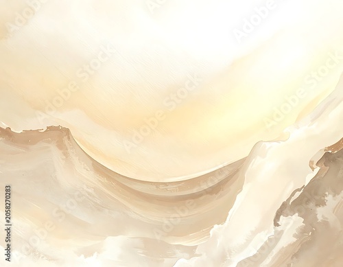 Ethereal sand dunes glow