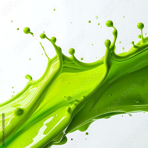 Green paint splash