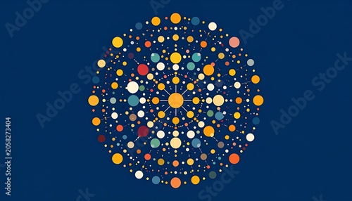 Networked circle pattern