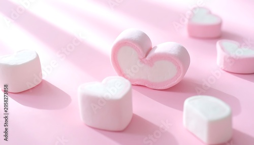 Heart-shaped candies