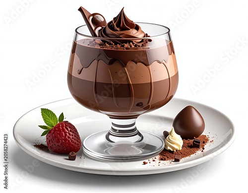 Layered chocolate dessert